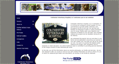 Desktop Screenshot of colchestervet.net